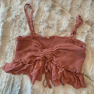 Urban Outfitters// Slinky Ruched Front Crop Top✨